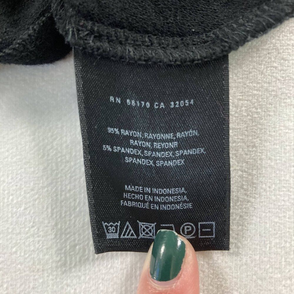 Anthropologie Deletta Black Sleeveless V-Neck Crossover Mini Wrap Blouse Medium - Picture 5 of 7